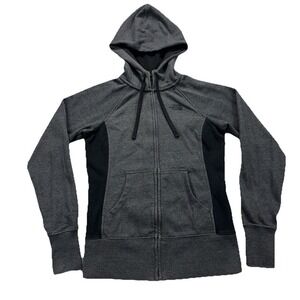 The North Face Hoodie Womens S/P  Gray Full Zip Kangaroo Pockets Gorepcore Hike